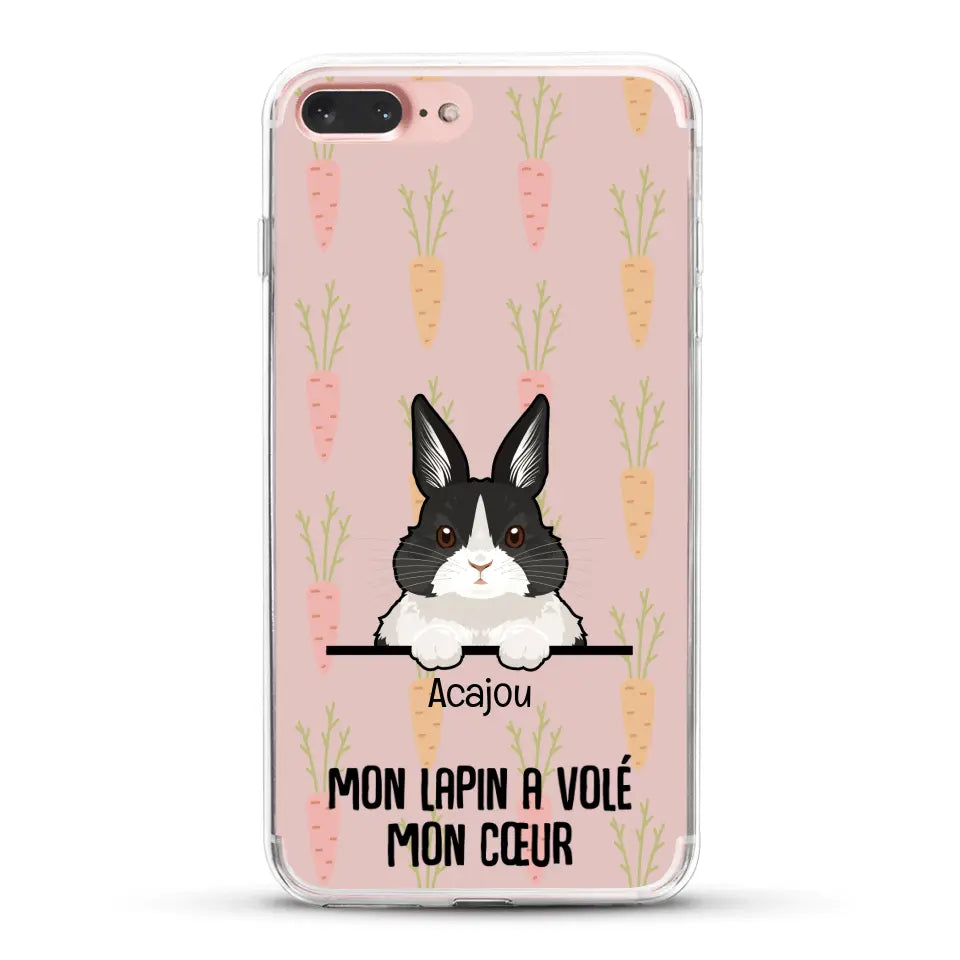 Mon lapin a volé mon cœur - Coque de téléphone personnalisée