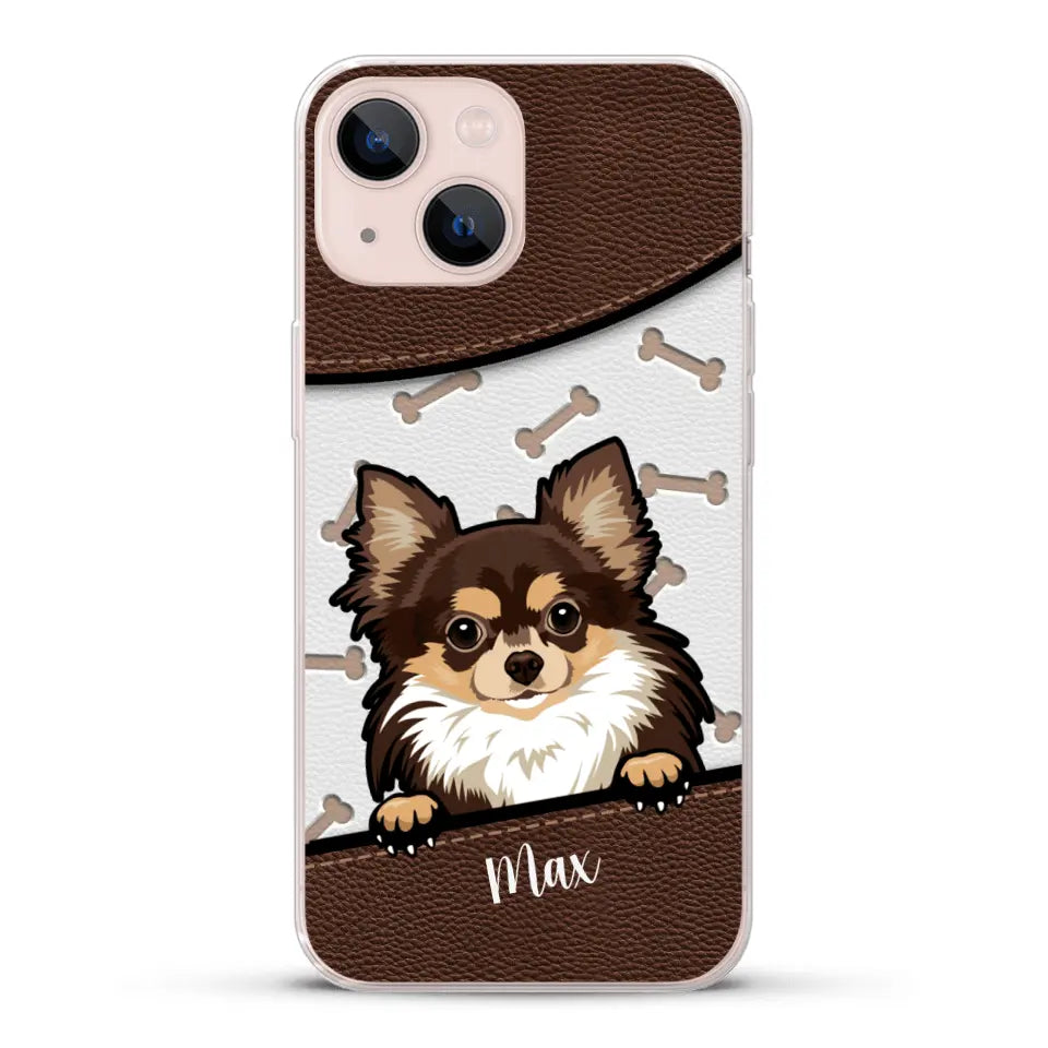 Chiens aspect cuir - Coque de téléphone personnalisée