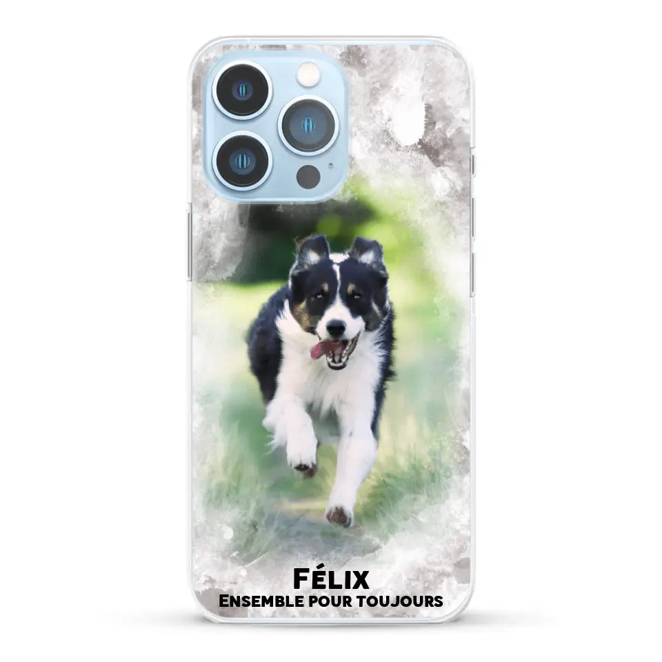 Cadre aquarelle - Coque de téléphone personnalisée