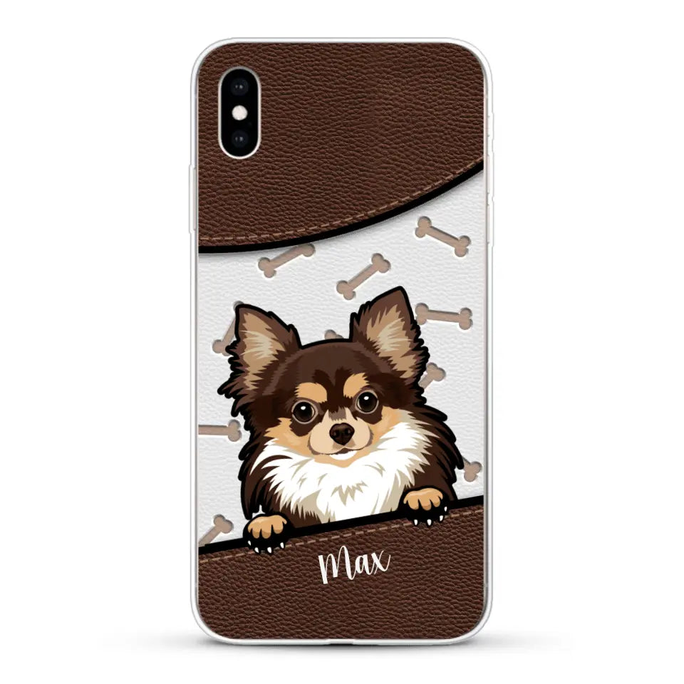 Chiens aspect cuir - Coque de téléphone personnalisée