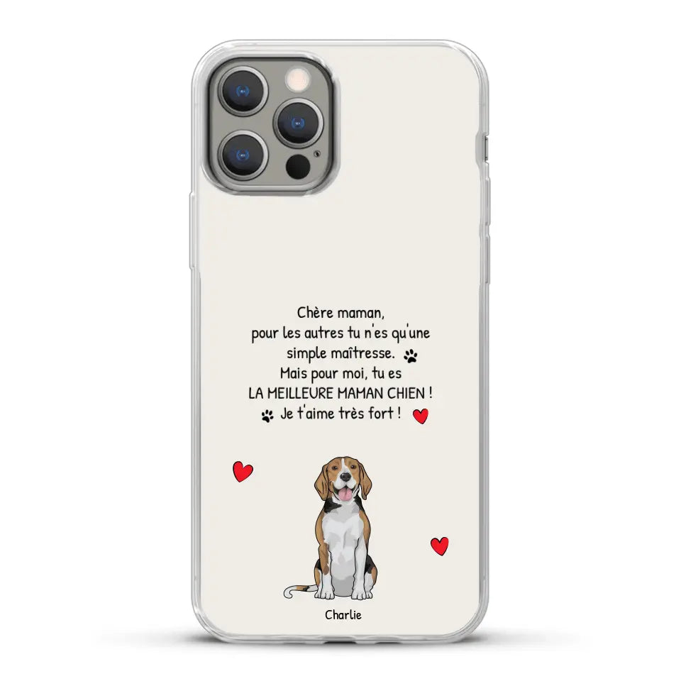 Meilleure maman chien du monde - Coque de téléphone personnalisée