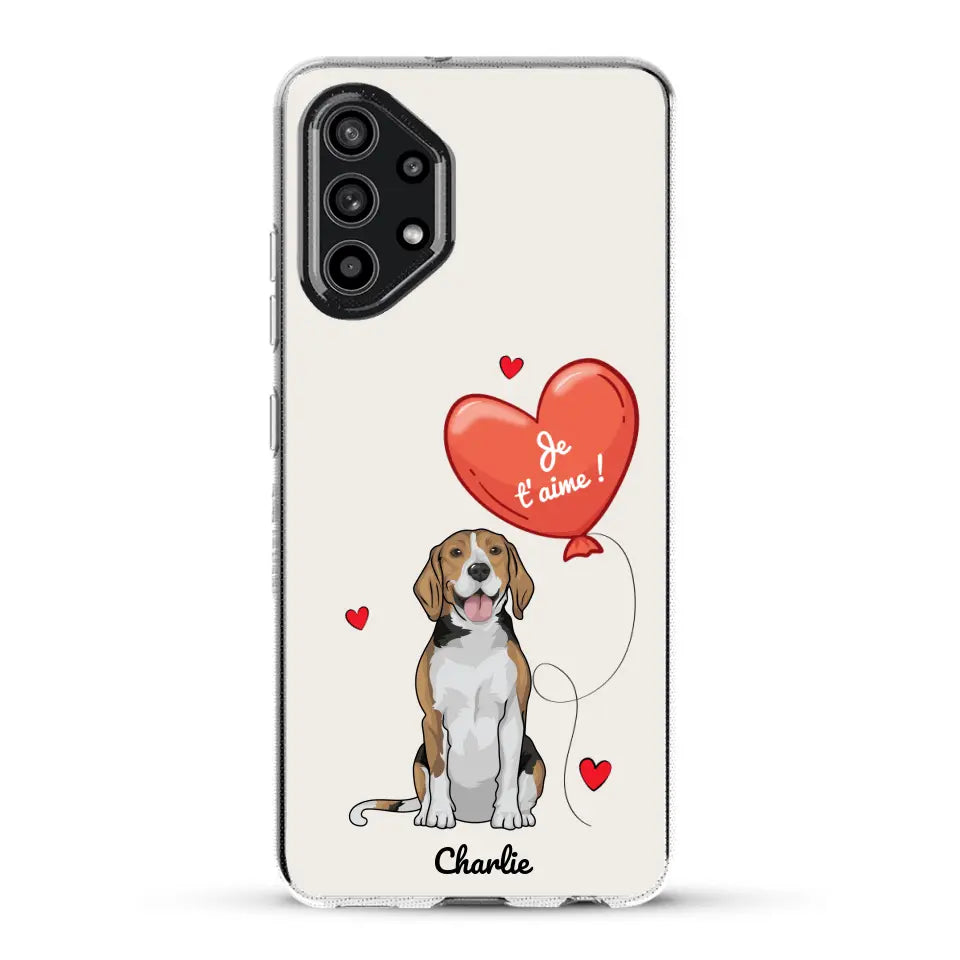 Chien avec ballon - Coque de téléphone personnalisée