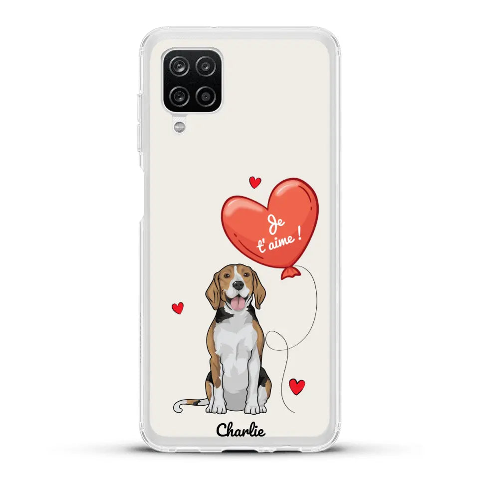 Chien avec ballon - Coque de téléphone personnalisée