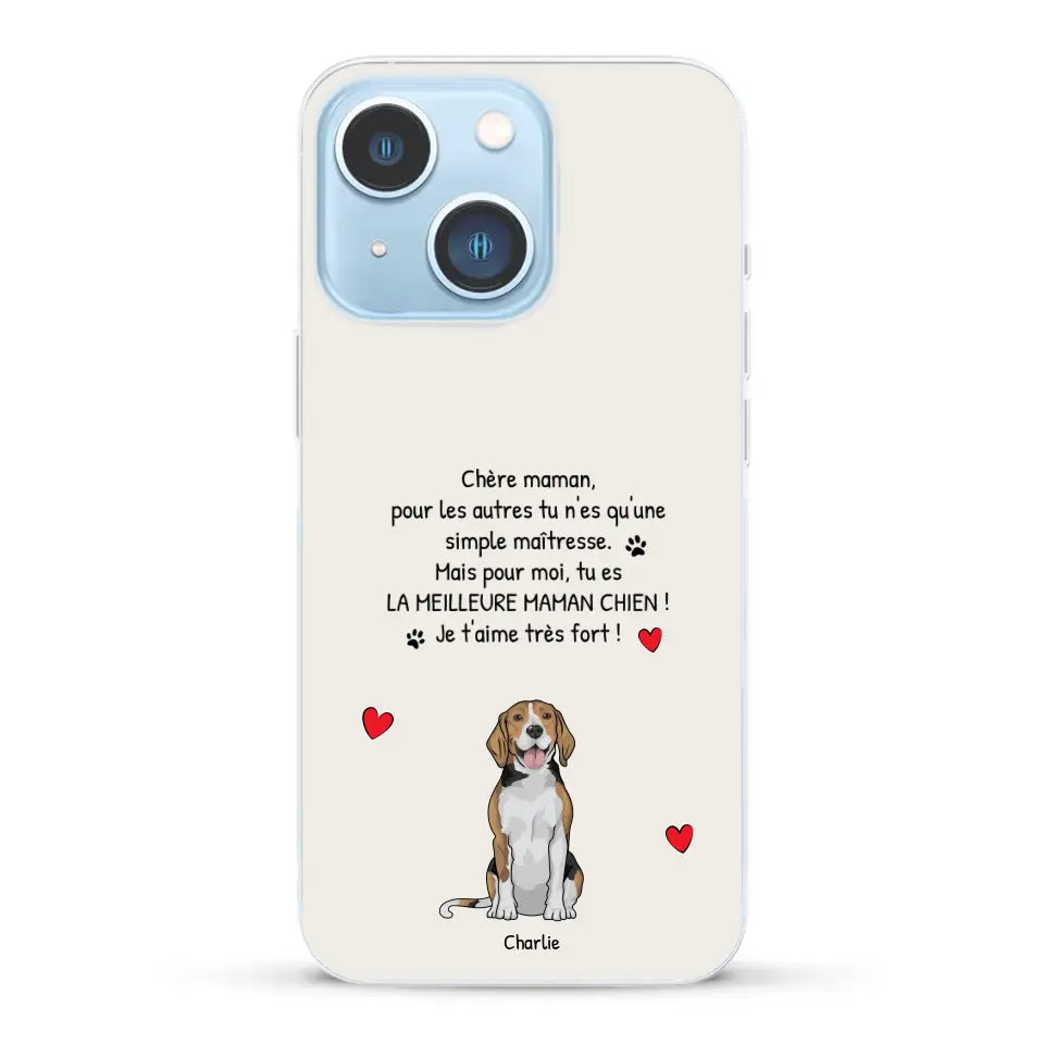 Meilleure maman chien du monde - Coque de téléphone personnalisée