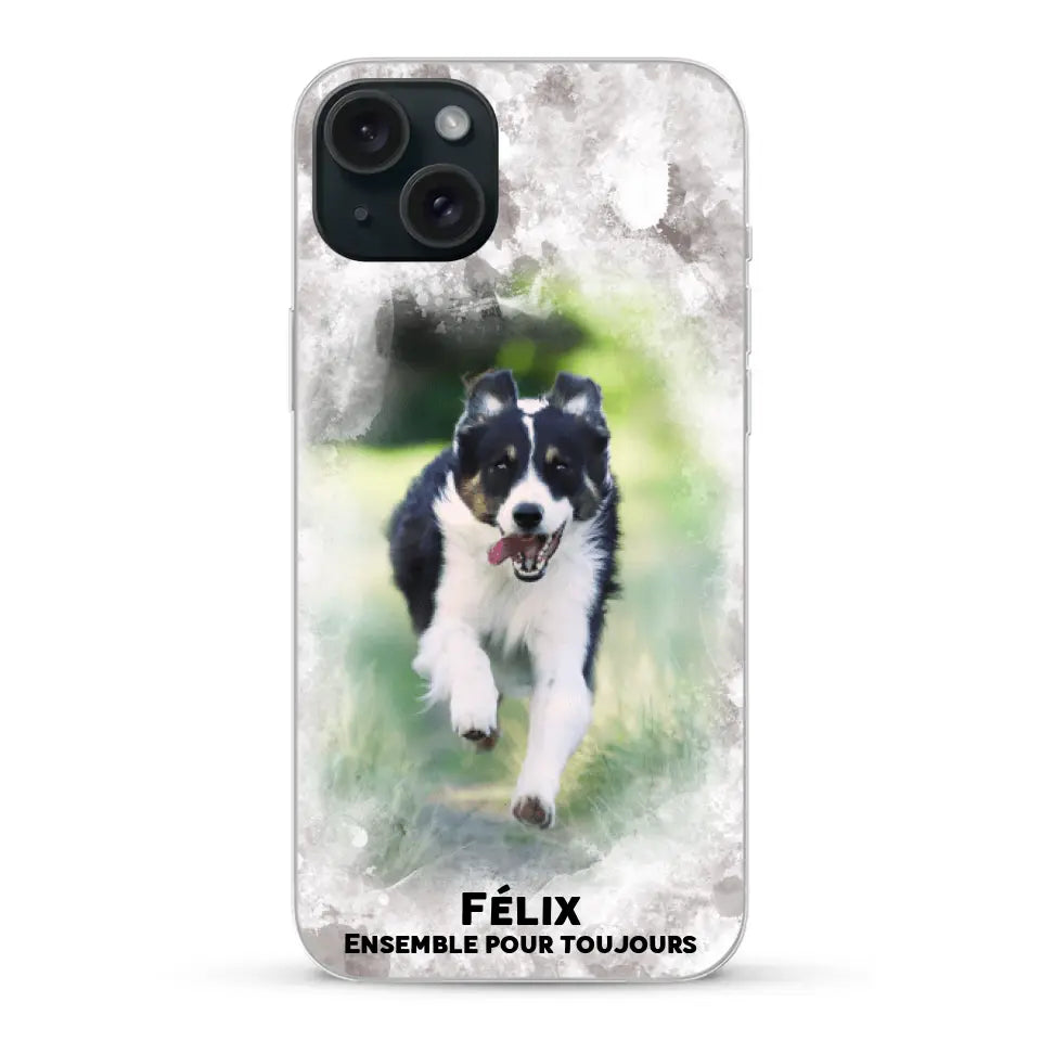 Cadre aquarelle - Coque de téléphone personnalisée