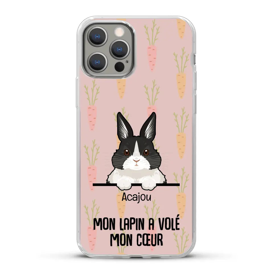 Mon lapin a volé mon cœur - Coque de téléphone personnalisée