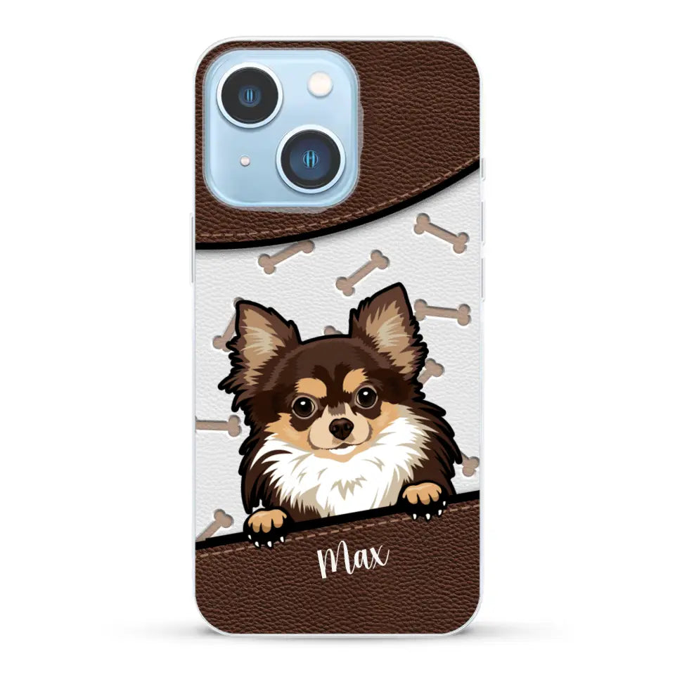 Chiens aspect cuir - Coque de téléphone personnalisée