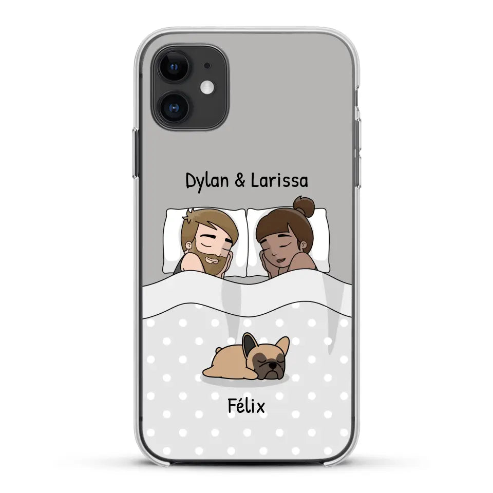 Câlins avec nos amis à poils - Coque de téléphone personnalisée