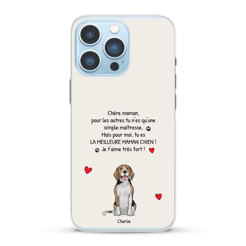 Meilleure maman chien du monde - Coque de téléphone personnalisée