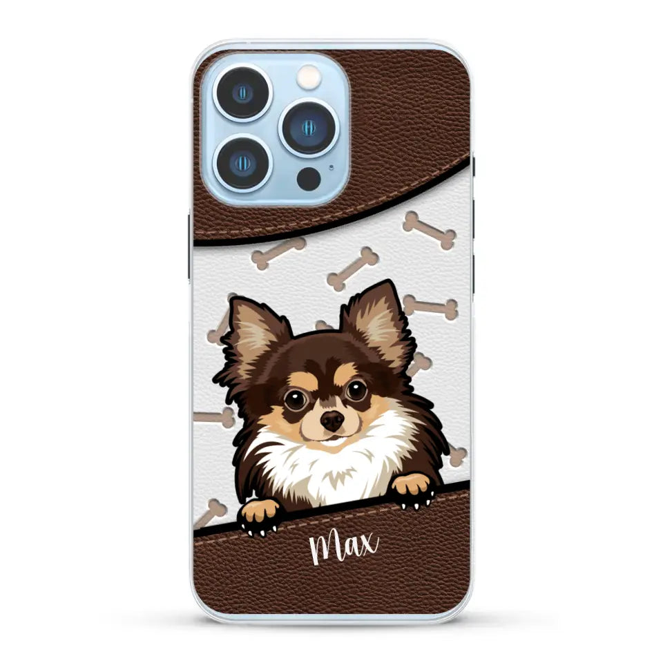 Chiens aspect cuir - Coque de téléphone personnalisée