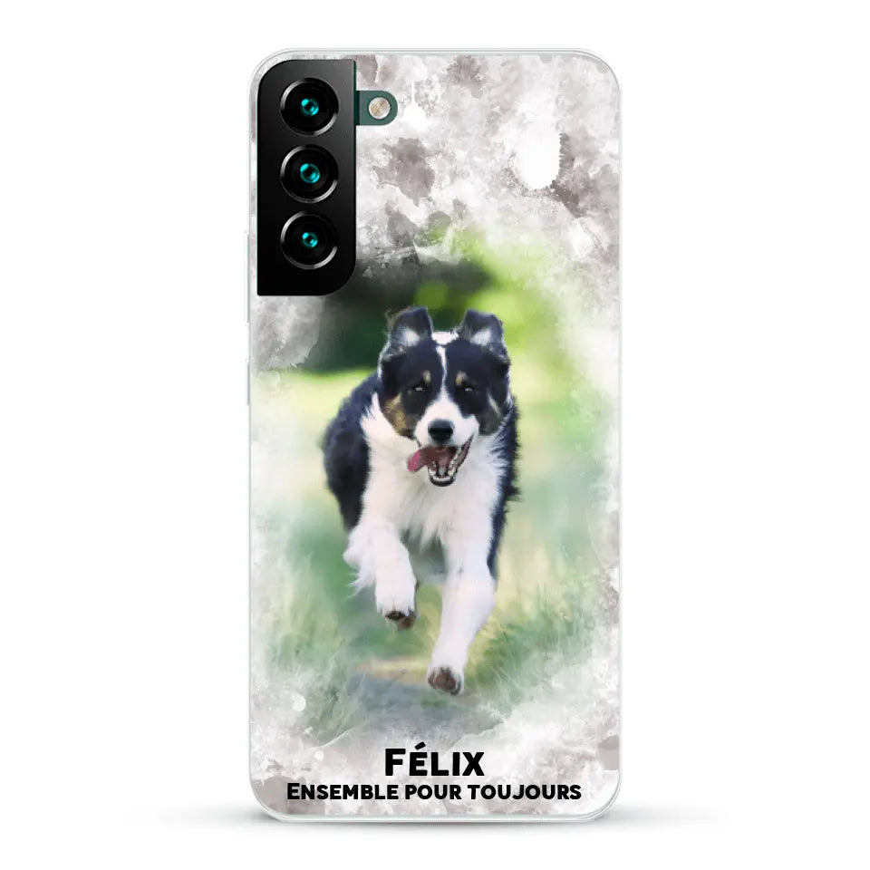 Cadre aquarelle - Coque de téléphone personnalisée