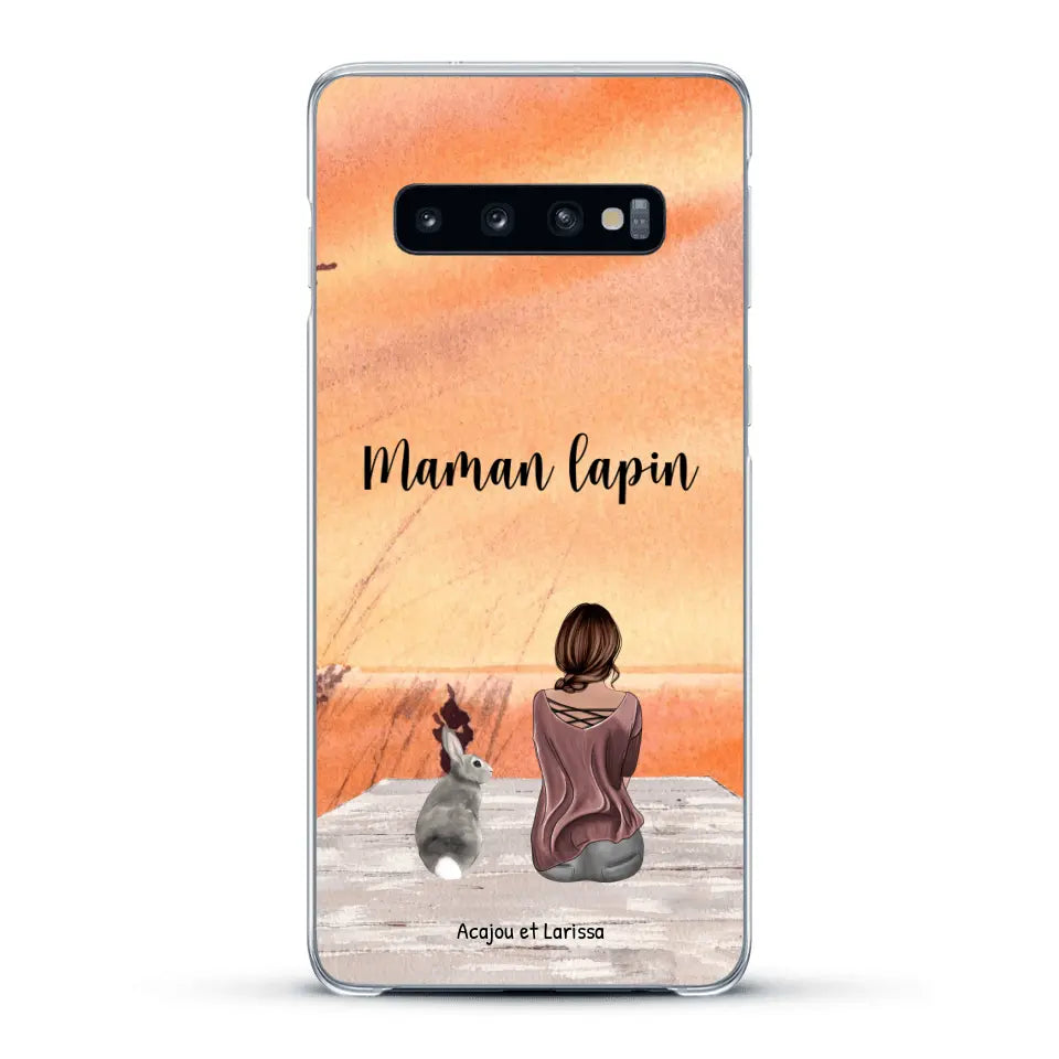 Meilleurs amis avec lapins - Coque de téléphone personnalisée