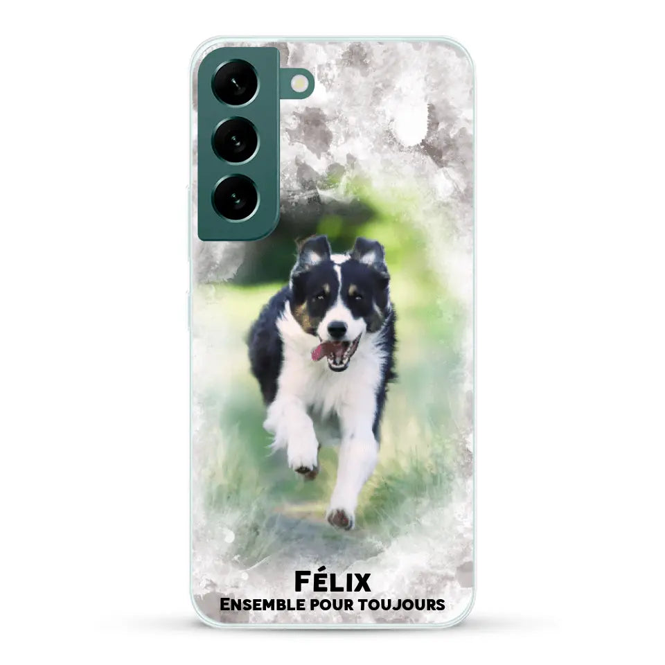 Cadre aquarelle - Coque de téléphone personnalisée
