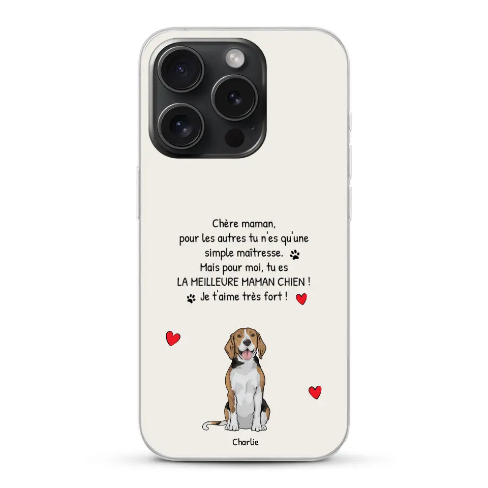 Meilleure maman chien du monde - Coque de téléphone personnalisée