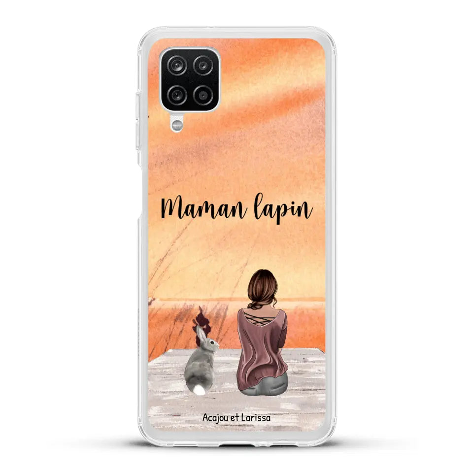 Meilleurs amis avec lapins - Coque de téléphone personnalisée