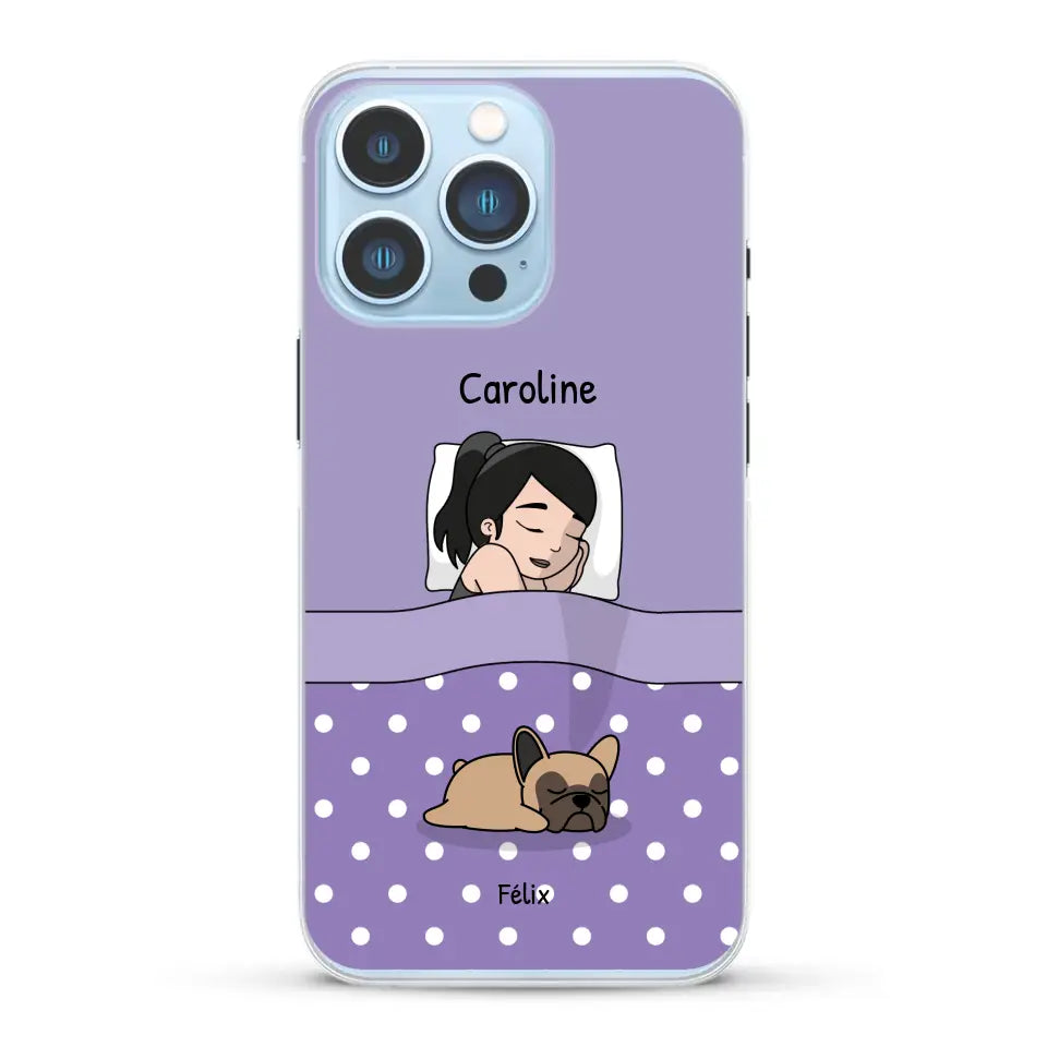 Câlins avec mes amis à poils - Coque de téléphone personnalisée