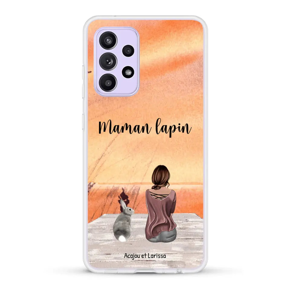 Meilleurs amis avec lapins - Coque de téléphone personnalisée