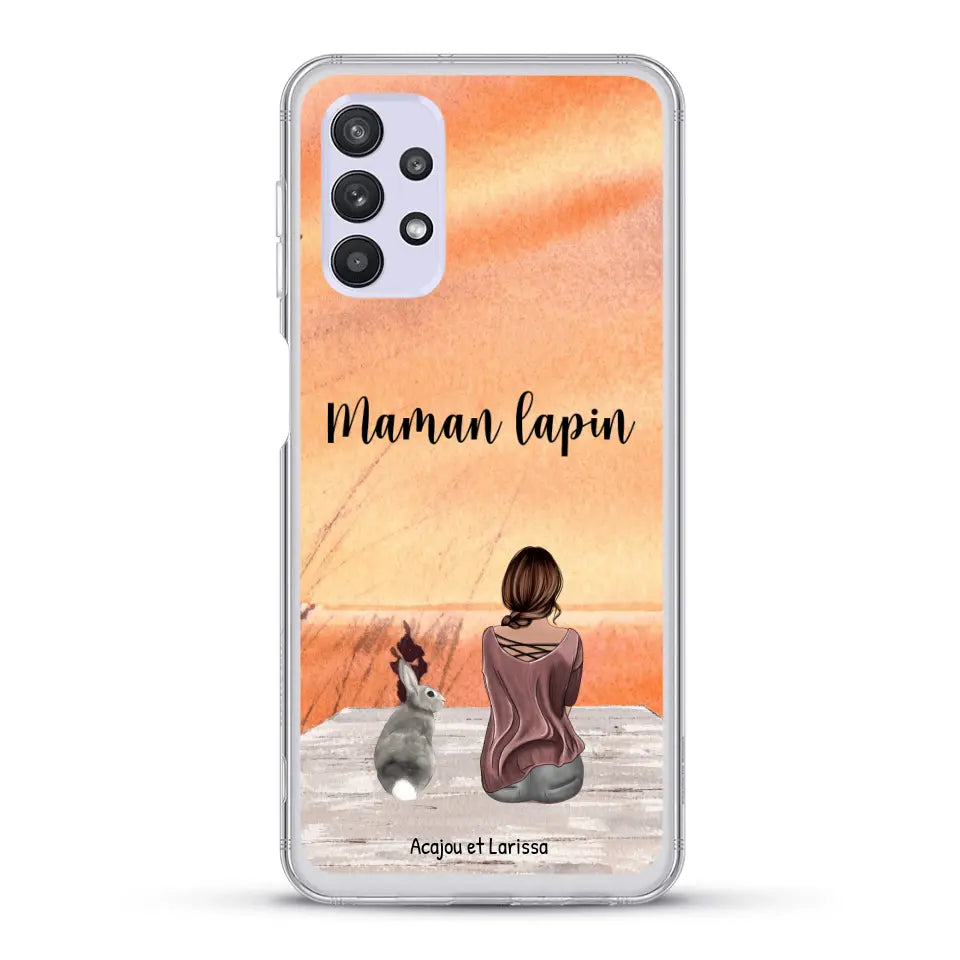 Meilleurs amis avec lapins - Coque de téléphone personnalisée