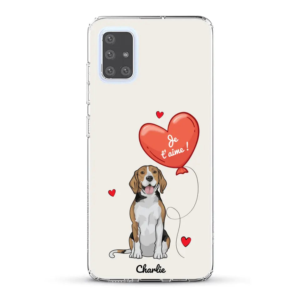 Chien avec ballon - Coque de téléphone personnalisée