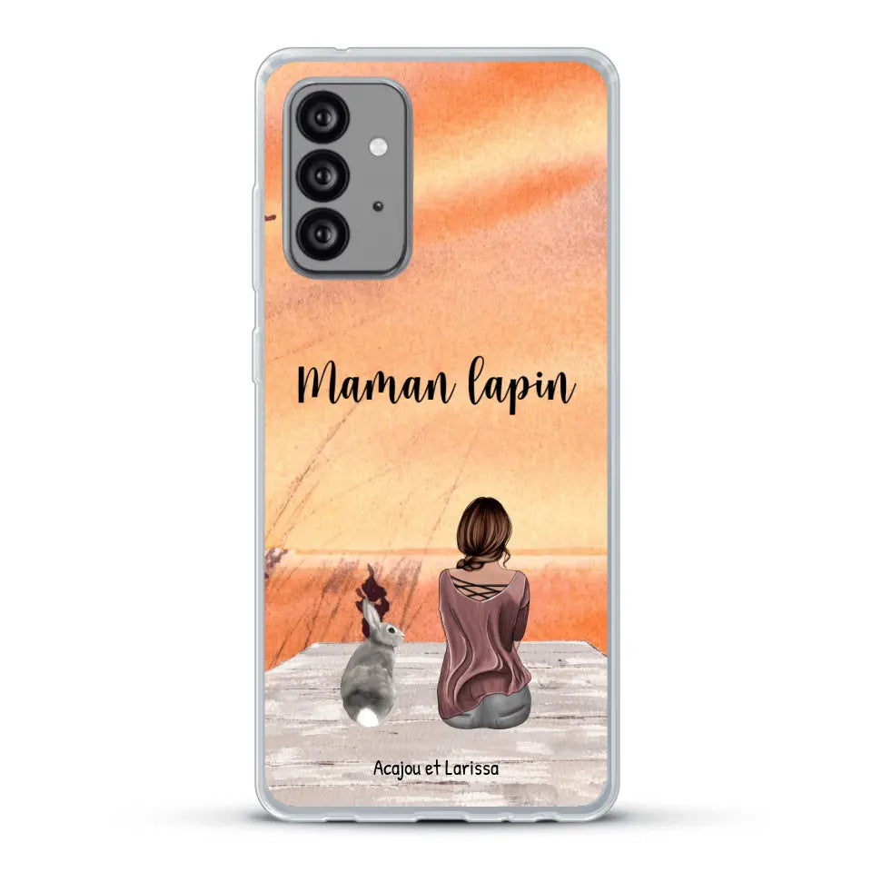 Meilleurs amis avec lapins - Coque de téléphone personnalisée