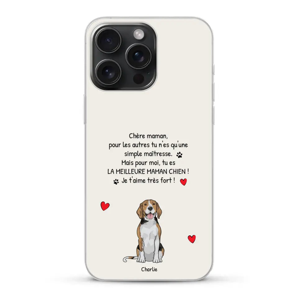 Meilleure maman chien du monde - Coque de téléphone personnalisée