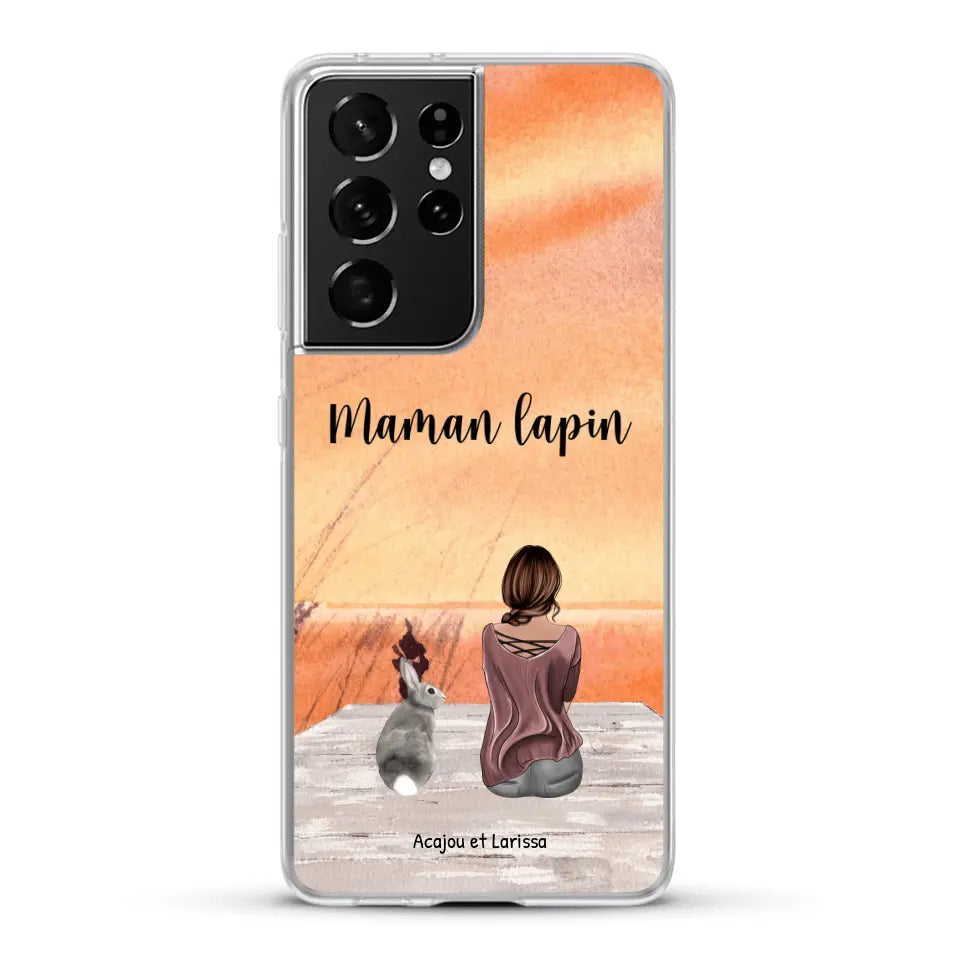 Meilleurs amis avec lapins - Coque de téléphone personnalisée