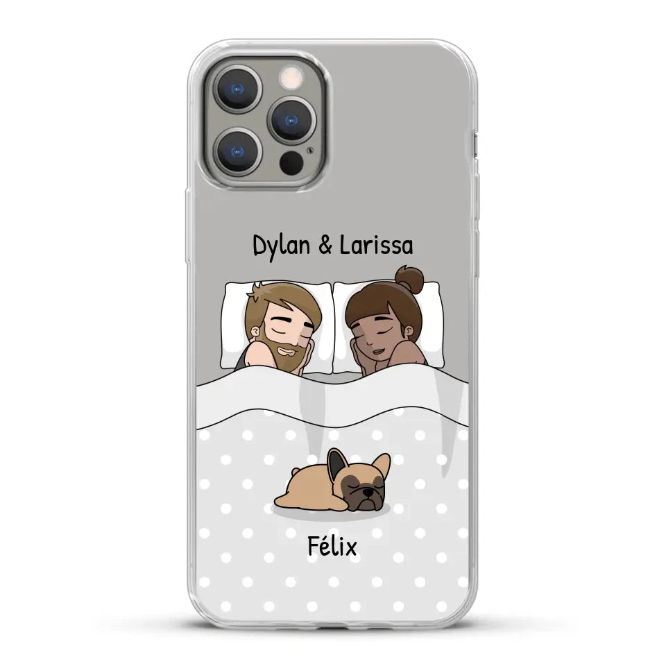 Câlins avec nos amis à poils - Coque de téléphone personnalisée