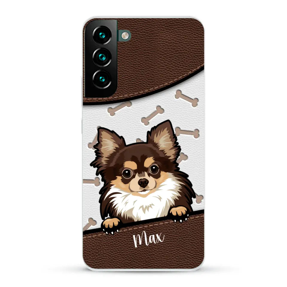 Chiens aspect cuir - Coque de téléphone personnalisée