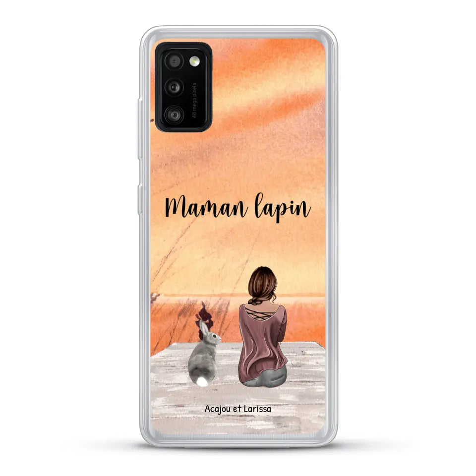 Meilleurs amis avec lapins - Coque de téléphone personnalisée