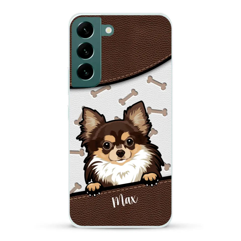 Chiens aspect cuir - Coque de téléphone personnalisée