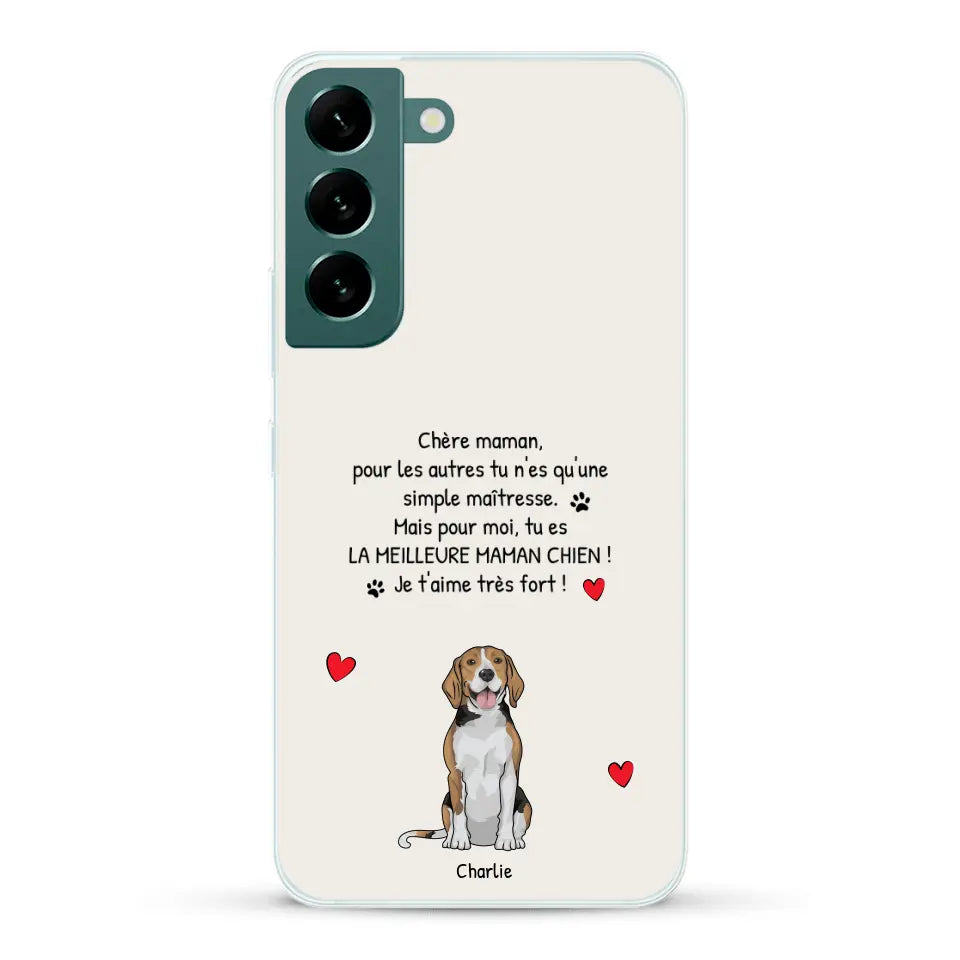 Meilleure maman chien du monde - Coque de téléphone personnalisée