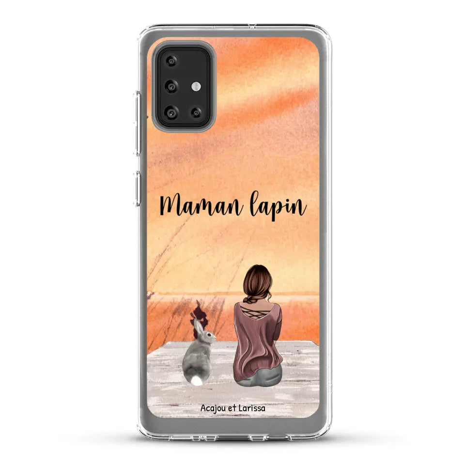 Meilleurs amis avec lapins - Coque de téléphone personnalisée