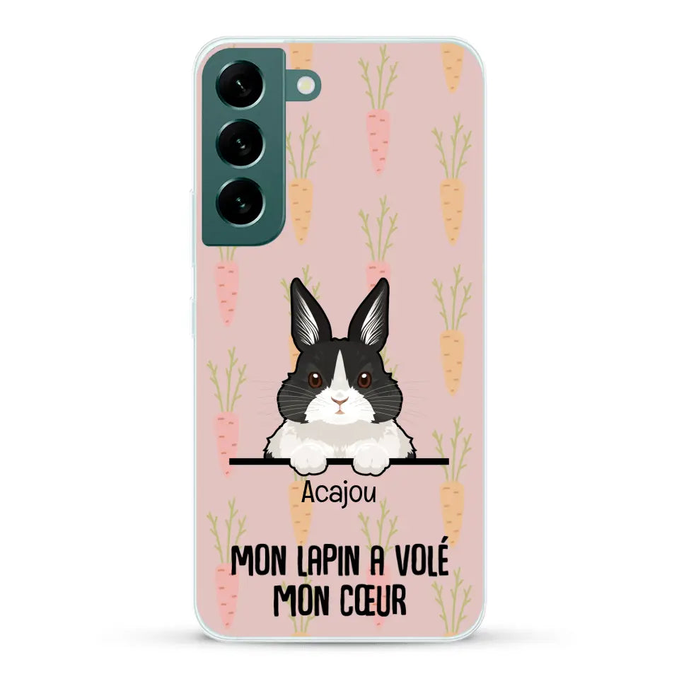 Mon lapin a volé mon cœur - Coque de téléphone personnalisée