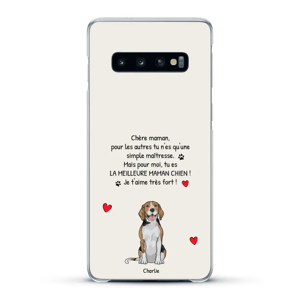 Meilleure maman chien du monde - Coque de téléphone personnalisée