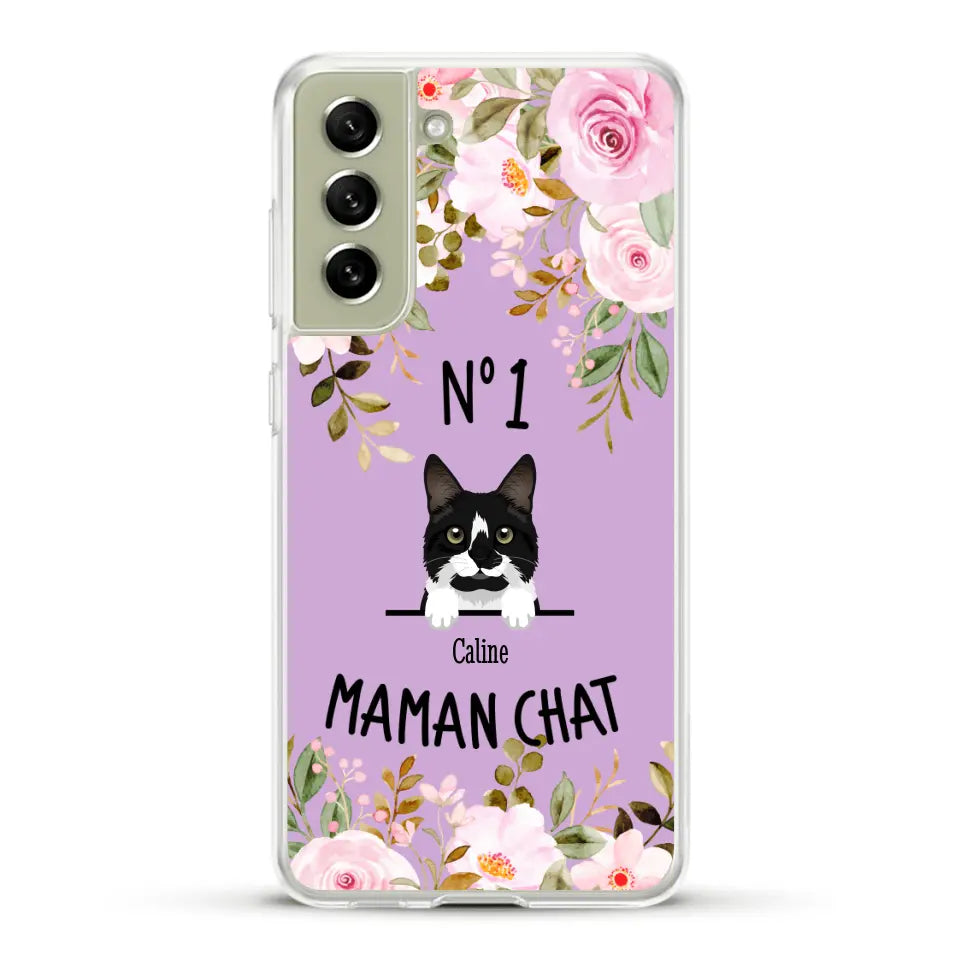 Maman chat N° 1 - Coque de téléphone personnalisée