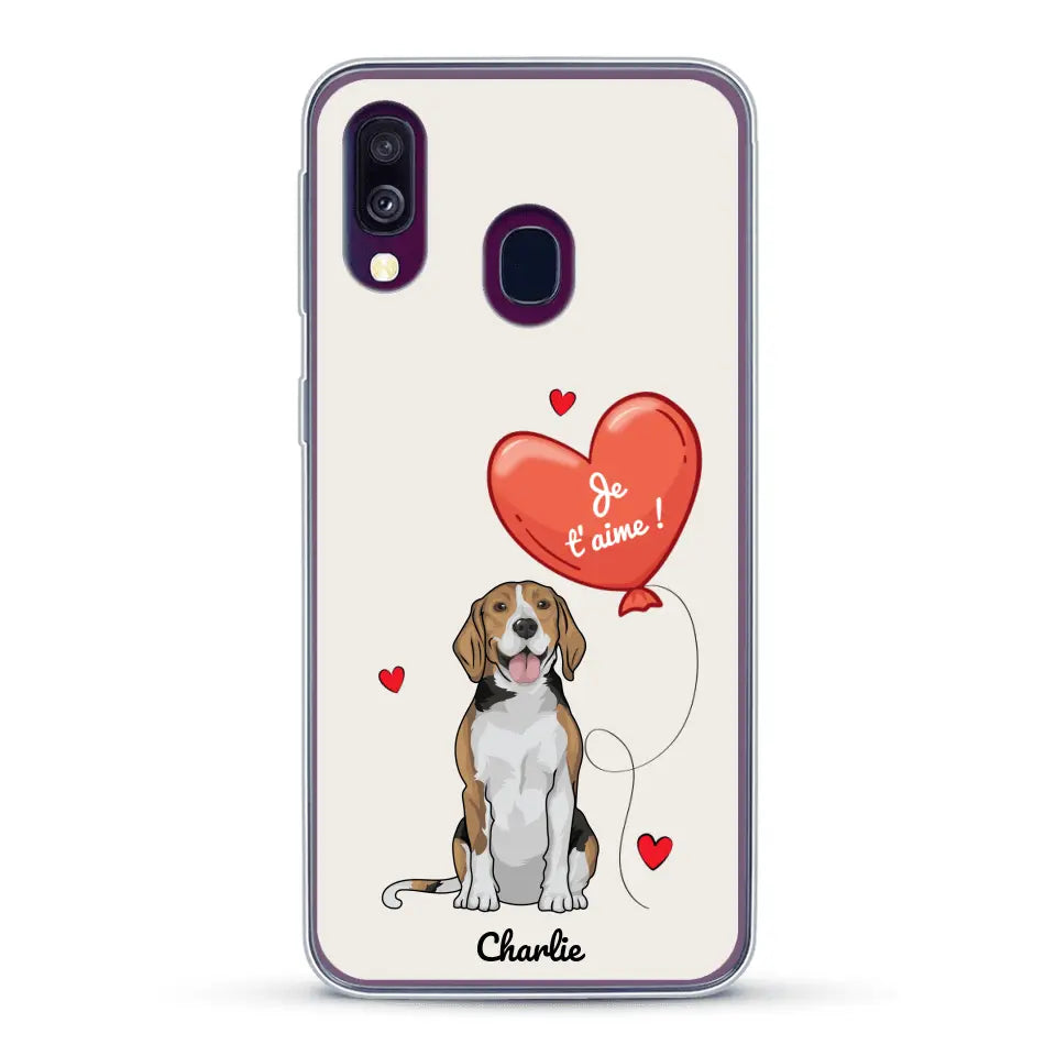 Chien avec ballon - Coque de téléphone personnalisée