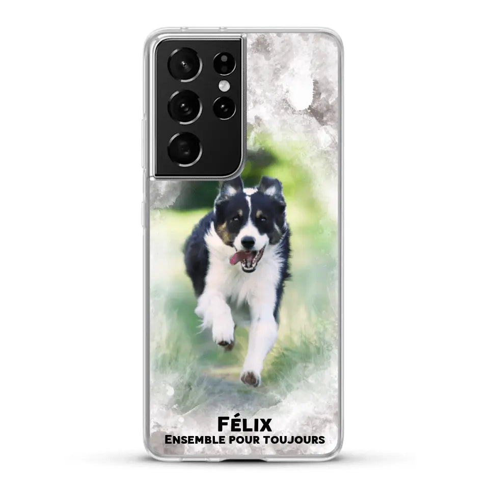 Cadre aquarelle - Coque de téléphone personnalisée