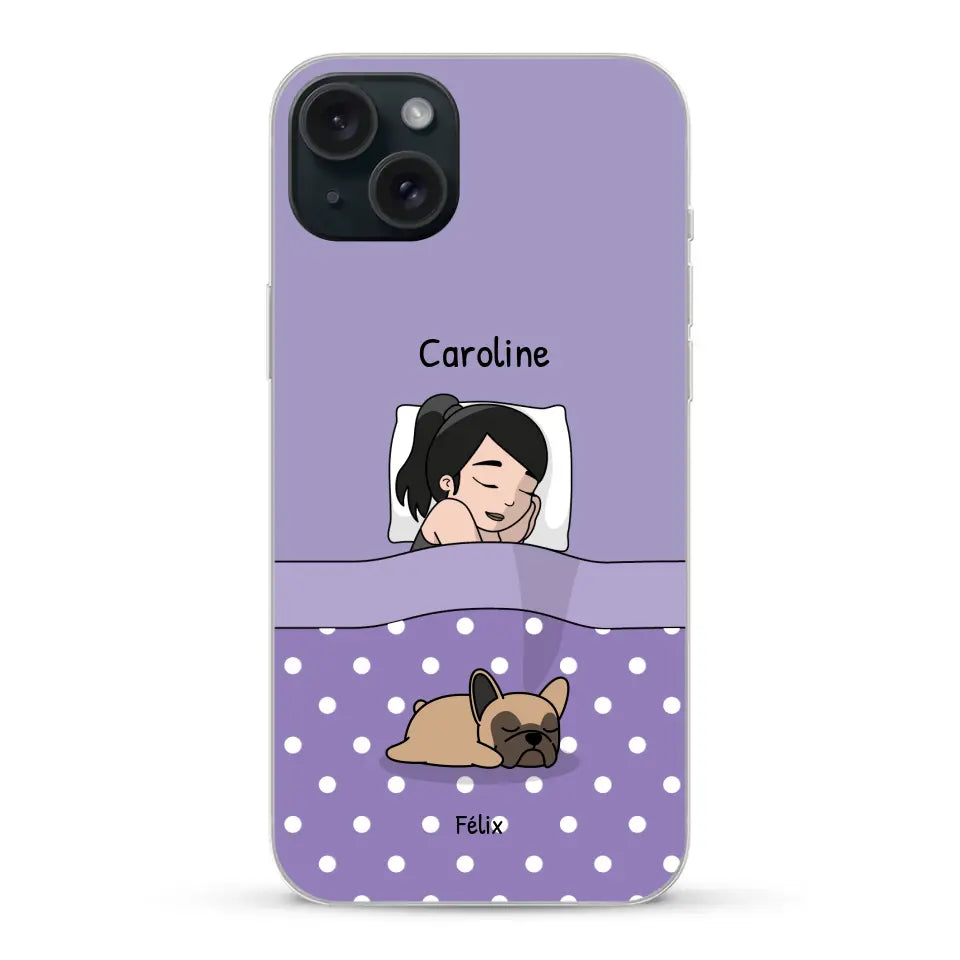 Câlins avec mes amis à poils - Coque de téléphone personnalisée