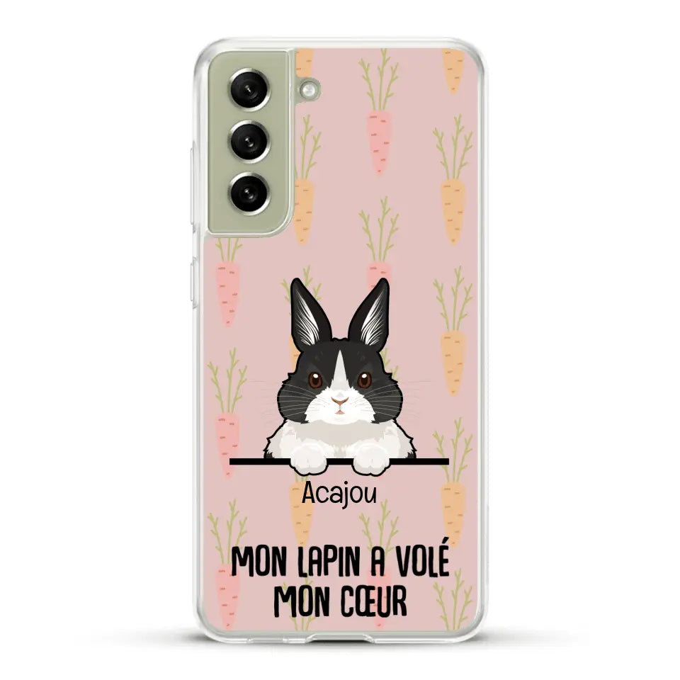 Mon lapin a volé mon cœur - Coque de téléphone personnalisée