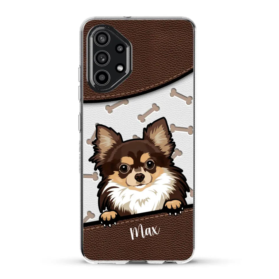 Chiens aspect cuir - Coque de téléphone personnalisée