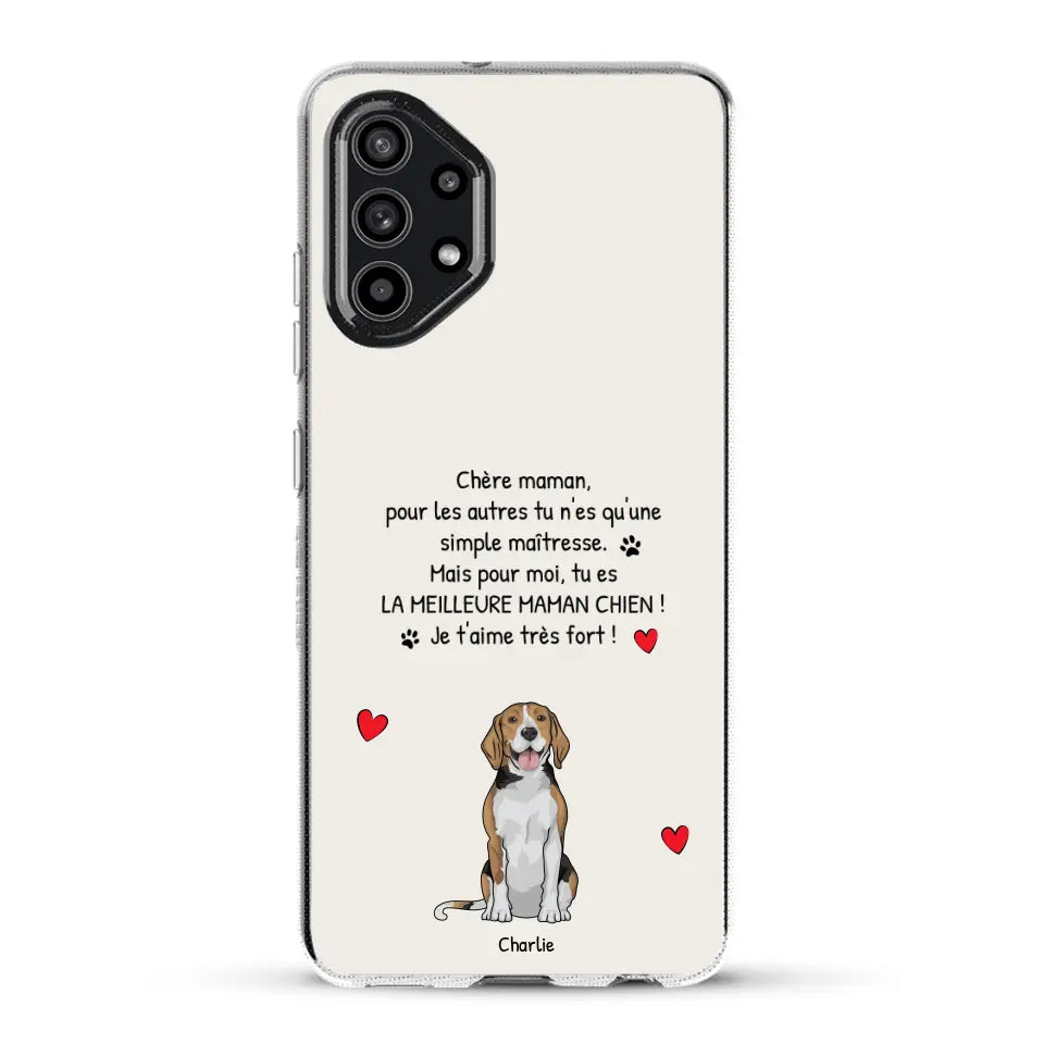 Meilleure maman chien du monde - Coque de téléphone personnalisée