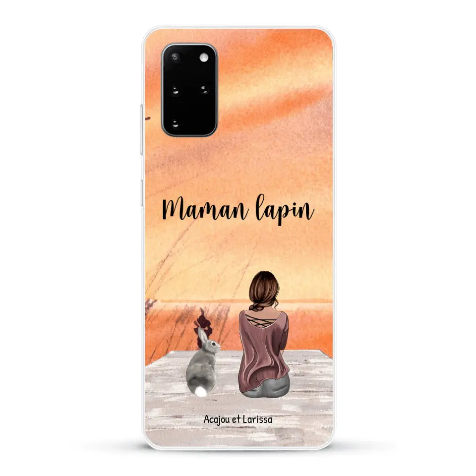 Meilleurs amis avec lapins - Coque de téléphone personnalisée