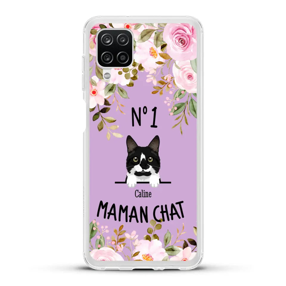 Maman chat N° 1 - Coque de téléphone personnalisée