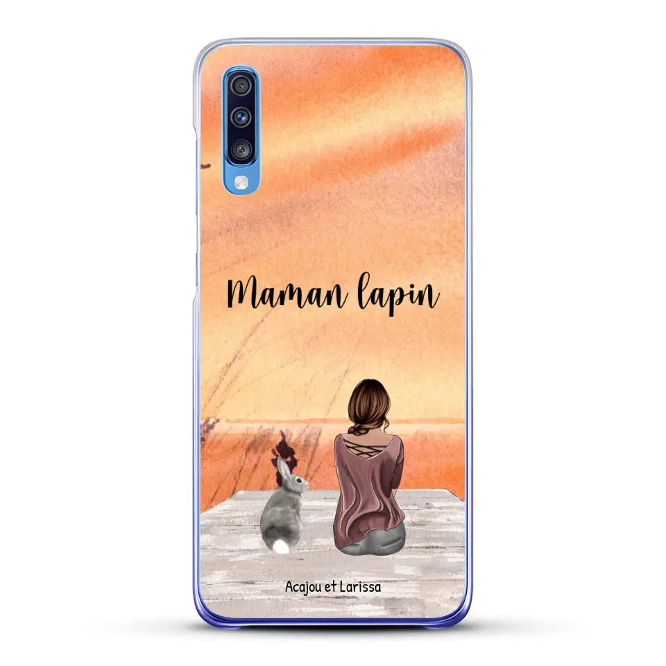 Meilleurs amis avec lapins - Coque de téléphone personnalisée