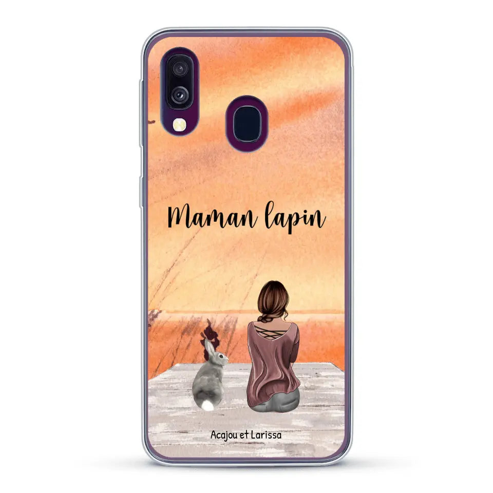 Meilleurs amis avec lapins - Coque de téléphone personnalisée