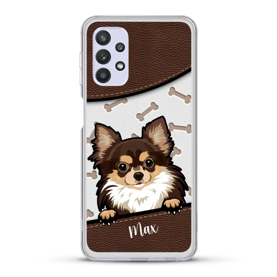 Chiens aspect cuir - Coque de téléphone personnalisée