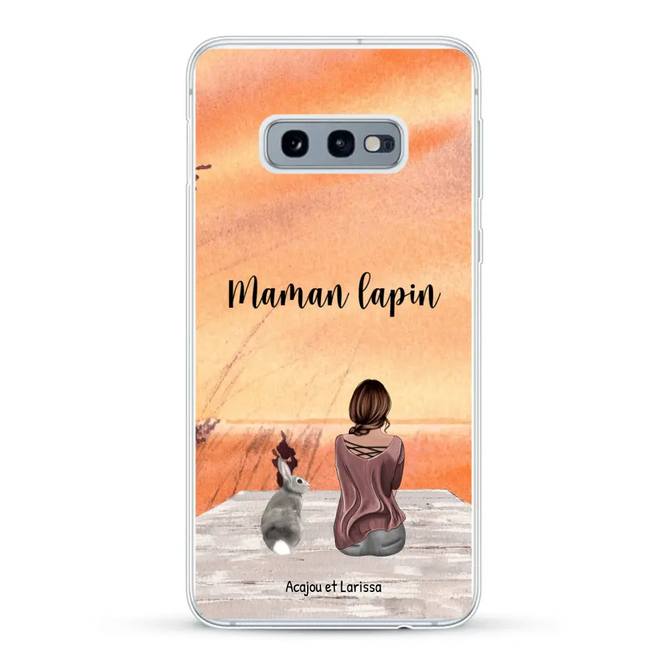 Meilleurs amis avec lapins - Coque de téléphone personnalisée