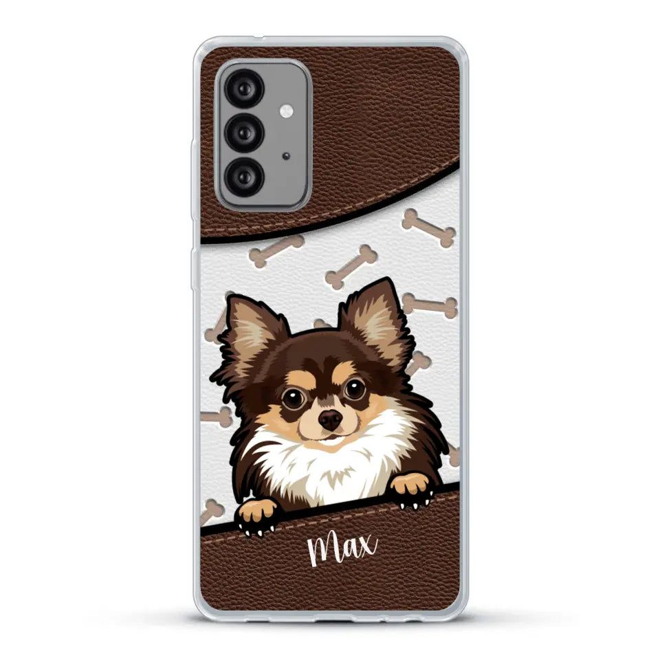 Chiens aspect cuir - Coque de téléphone personnalisée