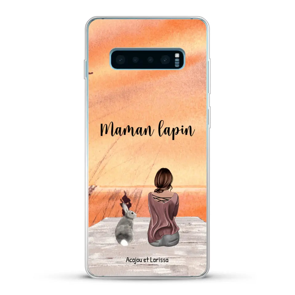 Meilleurs amis avec lapins - Coque de téléphone personnalisée