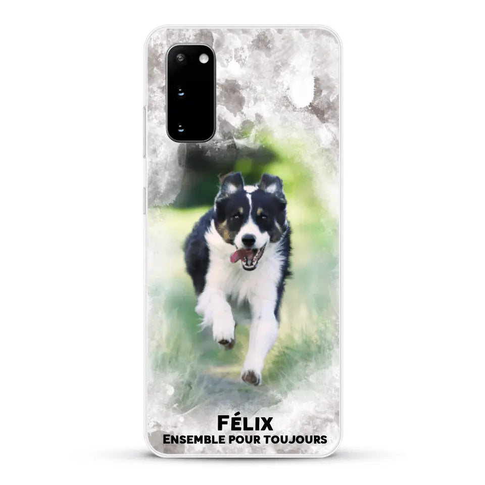 Cadre aquarelle - Coque de téléphone personnalisée